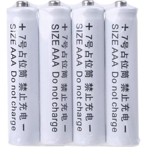 4Pcs No Power 10440 LR03 AAA Dummy Fake Battery Placeholder Cylinder Conductor 448F