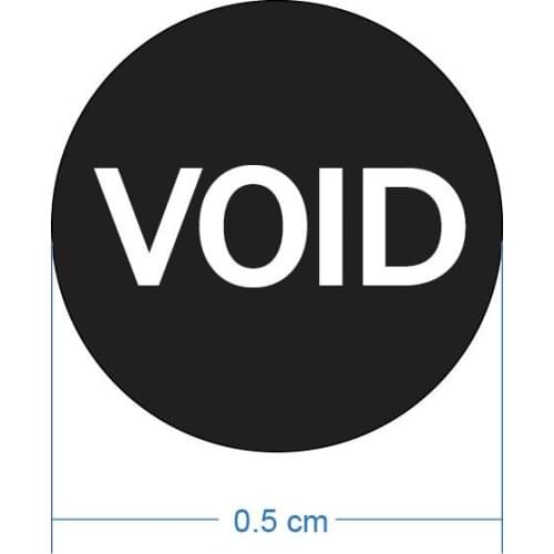 50000pcs/lot 0.5cm diameter Screw hole seals Warranty sealing label sticker void if seal broken, Item No. V27