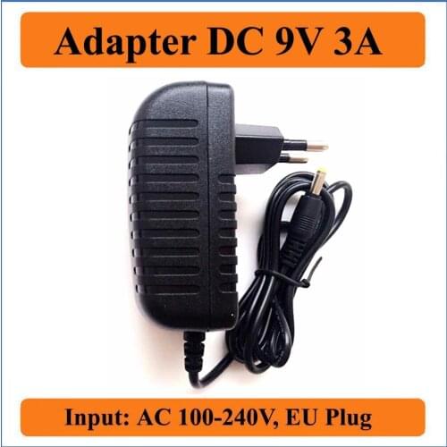 9V 3A EU Plug AC DC Adapter Hot AC 100-240V to DC 9V 3A Switching Power Supply Converter Adapter Chargers 5.5mm x 2.1-2.5mm jack