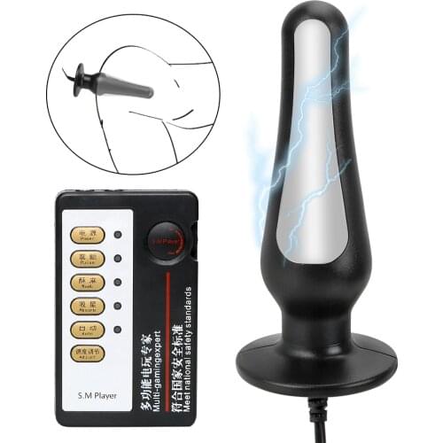 Electric Shock Anal Plug Butt Medical Themed Massager Clitoris Stimulator Sex Toys for Women Men Adult Games Bondage Sets Shop