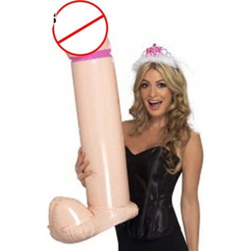 CHENN 90cm Inflatable Blow Up Willy Penis Fun Sex products Hen Stag Night Party Decor Novelty Bachelorette Party Supplies
