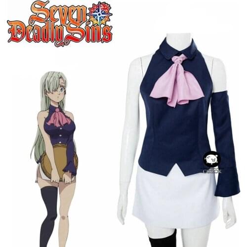 Anime The Seven Deadly Sins Cosplay Elizabeth Liones Cosplay Costume Maid Dress Nanatsu no Taizai Cosplay
