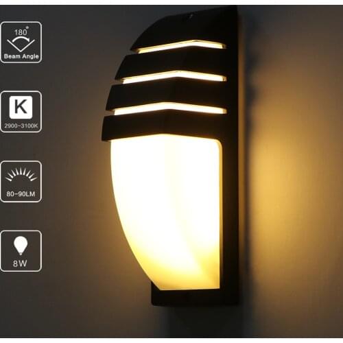 Lemonbest Wall lamp Outdoor Waterproof LED Wall light AC90-260V Aluminum Courtyard Garden Porch Corridor Lights retro wall lamp