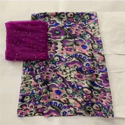 Hot selling African 100% silk chiffon lace fabric ,for ladies dress soft and comfortable printed silk fabric! LXF41808