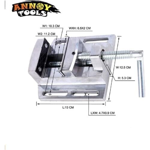 2.5 inch Mini Aluminum Drill Press Vise Mini Vice Flat Pliers Repair tools for woodworking DIY tool Milling Machine