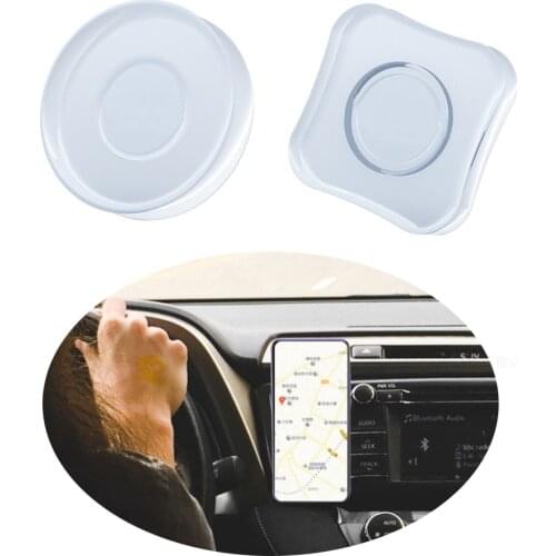 Multi-Function Fixate Gel Pad Sticker car phone holder for iphone 7/8 Wall Desk Paste Stand Nano tape phone holder Cable Winder