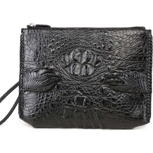 Xingmengda new crocodile bag male clutch bag new men envelope bag business leisure Men bags Hand caught men crocodile bag