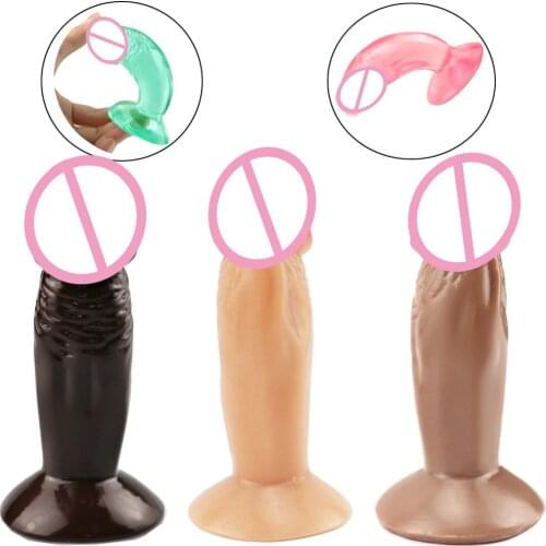 Soft Small Dildos For Women Realistic Crystal Dildo Anal Real Penis Artifical Waterproof Sex Toy Vagina Stimulation Masturbator