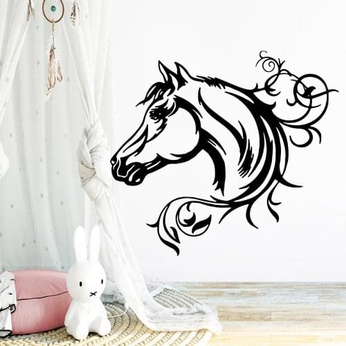 Wall Vinyl Horse Home Decor Vinyl Wall Stickers Decor Living Room Bedroom Removable Wall Decoration