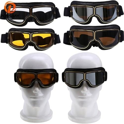 POSSBAY Motorcycle Goggles Cool Punk Cycling Eyewear Moto Winter Snow Sports Skiing Snowboard Snowmobile Goggles For Man Women