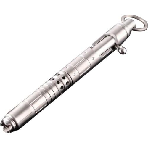 Practical Solid Titanium Alloy Gel Ink Pen Retro Bolt Action Writing Tool Supply