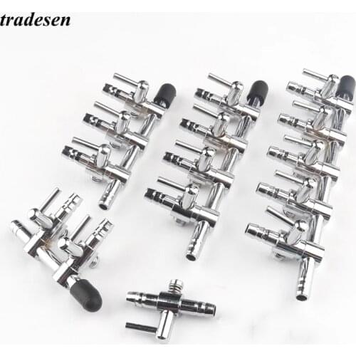 Aquarium Stainless Accessories 1 2 3 4 5 Ways Aquarium Inline Air Splitter Control Valve For 4*6mm Oxygen Pump Hose Inlet Dia 4