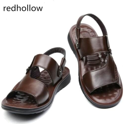 Redhollow Men's Leather Sandals