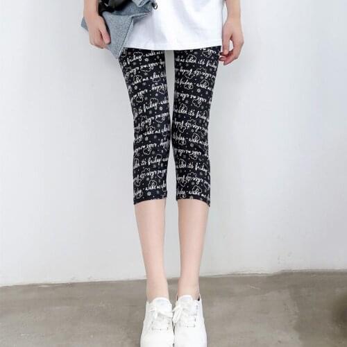 YSDNCHI Sexy Women Legging Printing Fitness Leggins Fashion High Waist Pants Girls Stretch Cropped Short