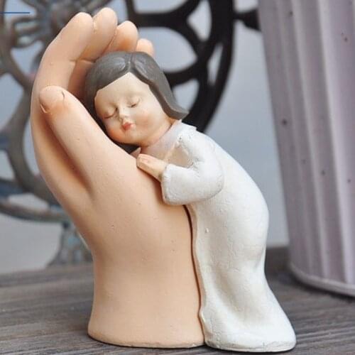 Silicone Mold Candle Molds Molds Moulds PRZY in The Hand Christian Gift Church for Cake Decorations Aroma Stone Cute Little Girl