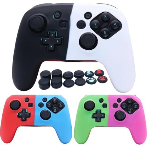 Silicone Protective Cases For Nintendo Switch Pro Controller Skin Case Gamepad Joystick Cover Switch Pro Video Games Accessories