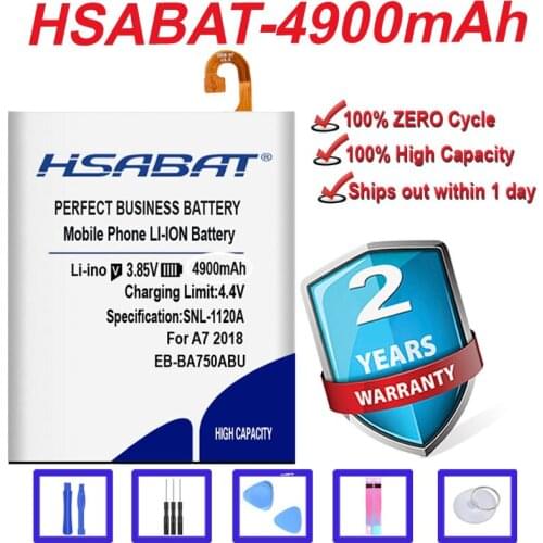 Top Brand 100% New 4900mAh EB-BA750ABU Battery for Samsung Galaxy A7 2018 version A730x A750 SM-A730x A10 SM-105F/DC in stock
