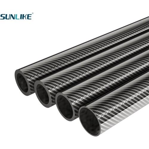 2 PCS Length 250MM Carbon Fiber Tube Pipe 25CM Diameter 4mm 5mm 6mm 7mm 8mm 9mm For RC Model Airplane Drone Accessories