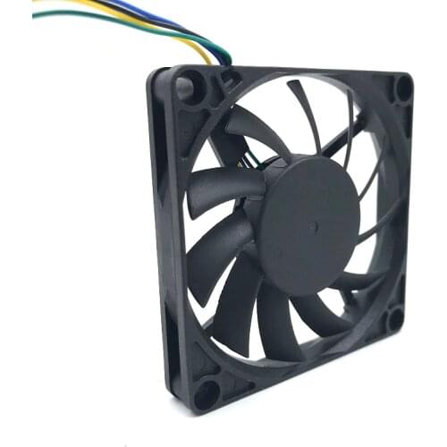 Brand New PWM fan slim 7010 R127010BU 70mm 10mm(thickness) DC 12V 0.45A 7cm large wind fan cooling 5800rpm