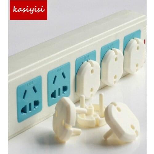 10pcs/Lot Euro Standard Children Electrical Safety Protective Socket Cover Cap Two Phase Baby Security Product ATRQ0136