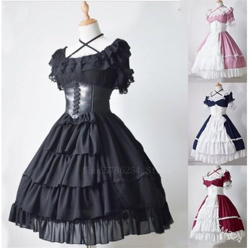 Women Medieval Costume Vintage Gothic Lace Corset Dress Halloween Cosplay Renaissance Palace Elegant Princess Vestido Plus Size