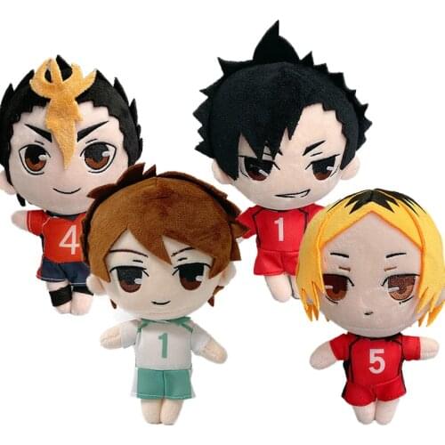 7.9Inch Anime Kawaii Haikyuu Plush Toys Kageyama Tobio Hinata Shoyo Yulefly Haikyu Soft Stuffed Dolls Cute Pillow Plushie Kids