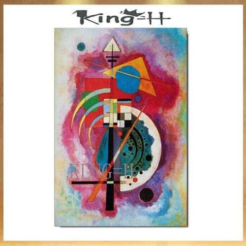 Unframed Wassily Kandinsky Composition 100% Handpainted Wall Painting For Home Decorative Art Picture Painting on Canvas
