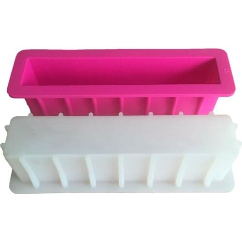 Loaf Soap silicone mold silica gel 12" Tall and skiny moulds Toast Mousse Cake Tools Swirl Soap Mould Natural Soap Molds