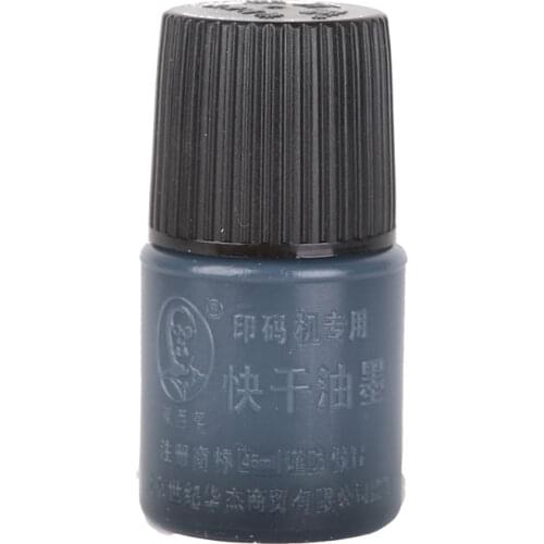 2pcs/lot Quick-drying Black or Red Ink For Manual Date Stamping Tool