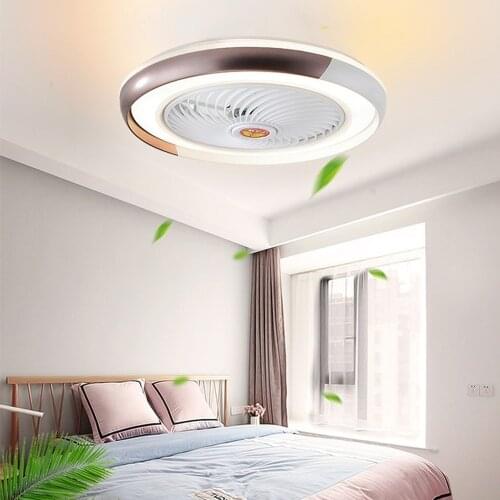 European creative design 50cm remote control fan Bluetooth lamp intelligent ceiling fan modern lamp bedroom decorative lamp
