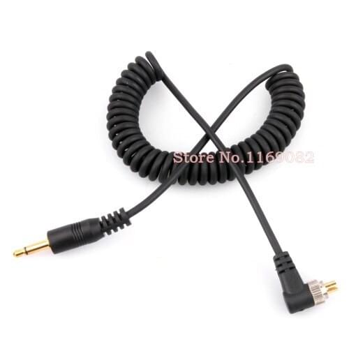 3.5m to Male FLASH PC Sync Cable Cord with Screw Lock For CAN&N NIK&N YongNuo PIXEL Wansen Flash trigger