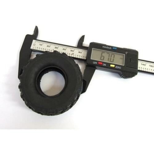 4Pcs Tires Soft Tyres KIT Version 23*67mm Spare Parts For WPL Army Truck/Pickup Truck/Gascar 4WD/6WD RC Car Model