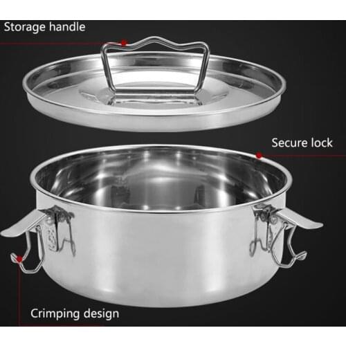 Round With Lid Food Steamer Box Multifunctional Steaming Grid Set for Kitchen Cooking Veggies Cookware Practical Steamer