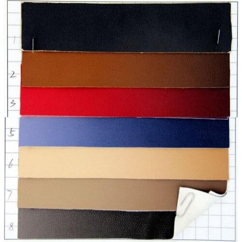 Matt Litchi pattern wholesale imitation leather material embossed faux leather/ the gradient embossed PU leather fabric