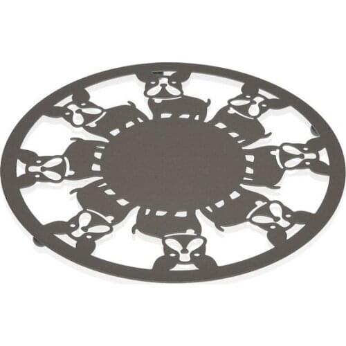 Table Mat Metal (22 x 1 x 22 cm) Dog