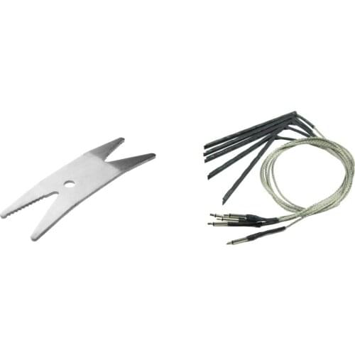 Pocketable Tool Multi Spanner Wrench with 5Pcs Bendable Acoustic Guitar Transducer Sensitivity Piezo Bridge Pickup Cable