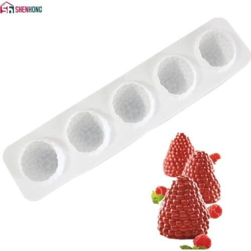 New Strawberry Cake Mould Silikonform Fruit Moule Flower Sansai Silicone Mold For Baking Frozen Fondant Dresser Mousse