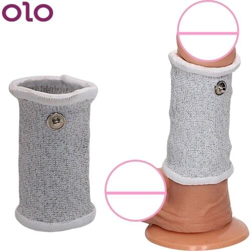 OLO Electric Shock Penis Ring Electro Stimulation Cock Ring Male Masturbation Medical Sex Toys for Men Therapy Massager