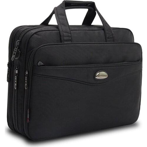 15.6 Laptop Bags Crossbody Briefcase Business Men Bag Bolsas Homme Large Capacity Oxford Briefcases For Men with Long Straps B76