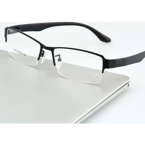 Unisex Casual Glasses Business Metal Glasses Frame Fashion New Steel Plate Optical Half Frame Glasses Frame