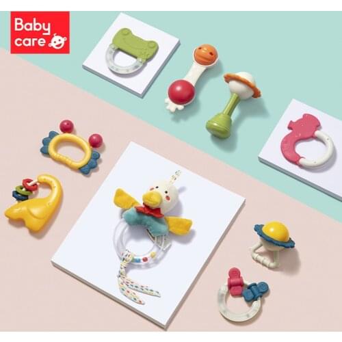 YL Handbell Newborn Baby Toys Early Childhood Education Grip Training Teether Biteable