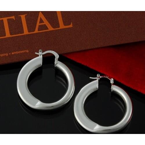 S925 jewelry 2016 cute Silver color women earrings ot selling high quality fashion jewelrhy E5338