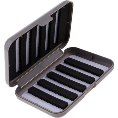 Waterproof Fly Box Easy Grip Foam Fly Fishing Box For Lures Hooks Fishing Tackle Boxes