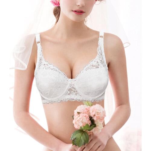 Vogue Secret Sexy Underwire Push Up Embroidery Lace Bra Brassiere Bralette Underwear BH 34 36 38 40 42 44 A B C D DD E F