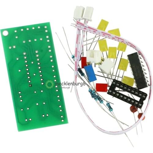 Funny 10-band Audio Level Indicator LM3915 Band / Dot Indicator DIY Kit Suit 9V-12V DC for Arduino
