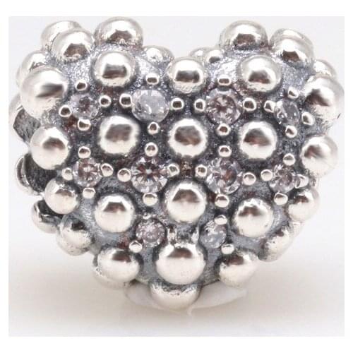 Valentines Day S925 Sterling Silver Bright Love Charm Fit Original Bracelets Women Jewelry Gifts