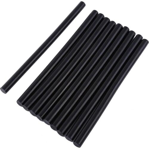 10pcs/set 7mm 11mm Hot Melt Glue Sticks Black For Glue DIY Stick 20cm Length Electrical Power Tools