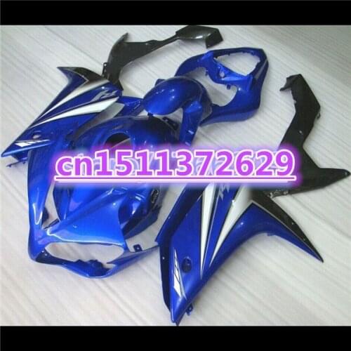 100%Fits Blue+black ABS Fairings for YZF R1 07 08 YZF-R1 07-08 fairing kits YZF1000 R1 07 08 YZF R1 2007 2008-Dor for Yamaha D