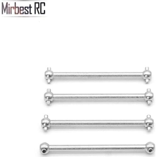 4pcs Wltoys A959 Parts Aluminum Metal Dogbone 51.3x8mm Front / Rear A959-07 For Vortex 1:18 Buggy Car