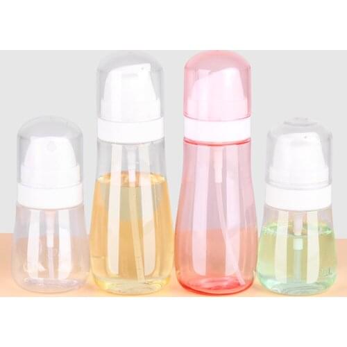 50/100ml Portable Refillable Bottle With Silicone Strap Hanging Rope Disinfectant Spray Bottle Travel Empty Containers